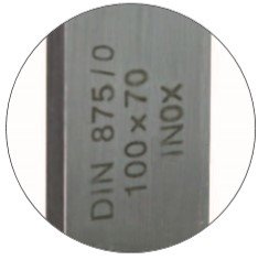 Anschlagwinkel 200x130 mm, DIN 875/0, INOX